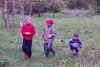 Kinder im Wald